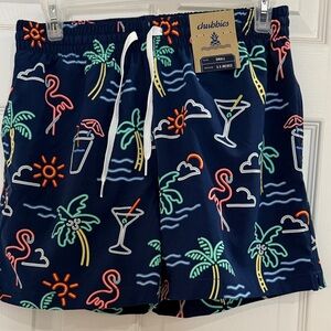 NWT Chubbies Men's The Neon Lights 5.5” Swim Trunks